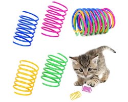 Actie4you® - Kattenspeelgoed - Kattenveertjes - Katten Spring Veertjes - Springveertje - Kattenveertje - Set van 4