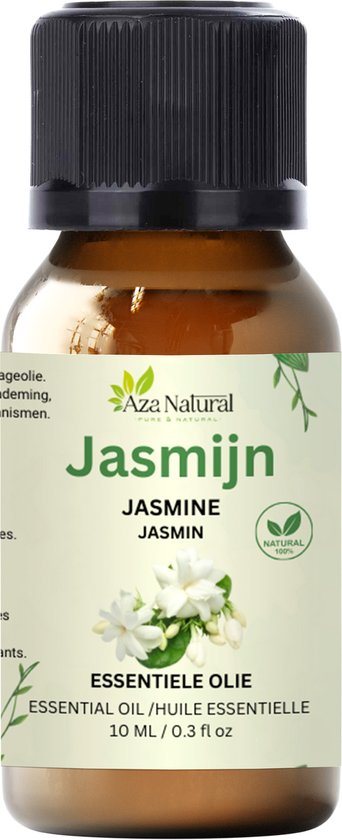 Jasmijn Essentiële Olie 10ml – 100% Pure Jasmine Oil – Luxe Bloemige Aromatherapie – Ontspannend & Romantisch – Premium Kwaliteit