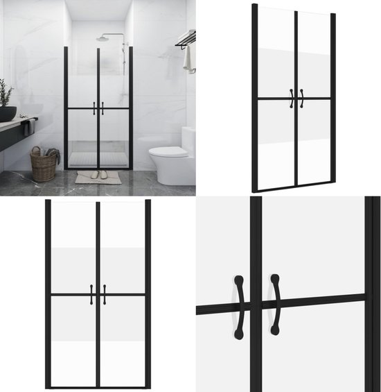 Saniclear Supreme douchedeur 90-100cm verouderd ijzer - gunmetal - SK35708