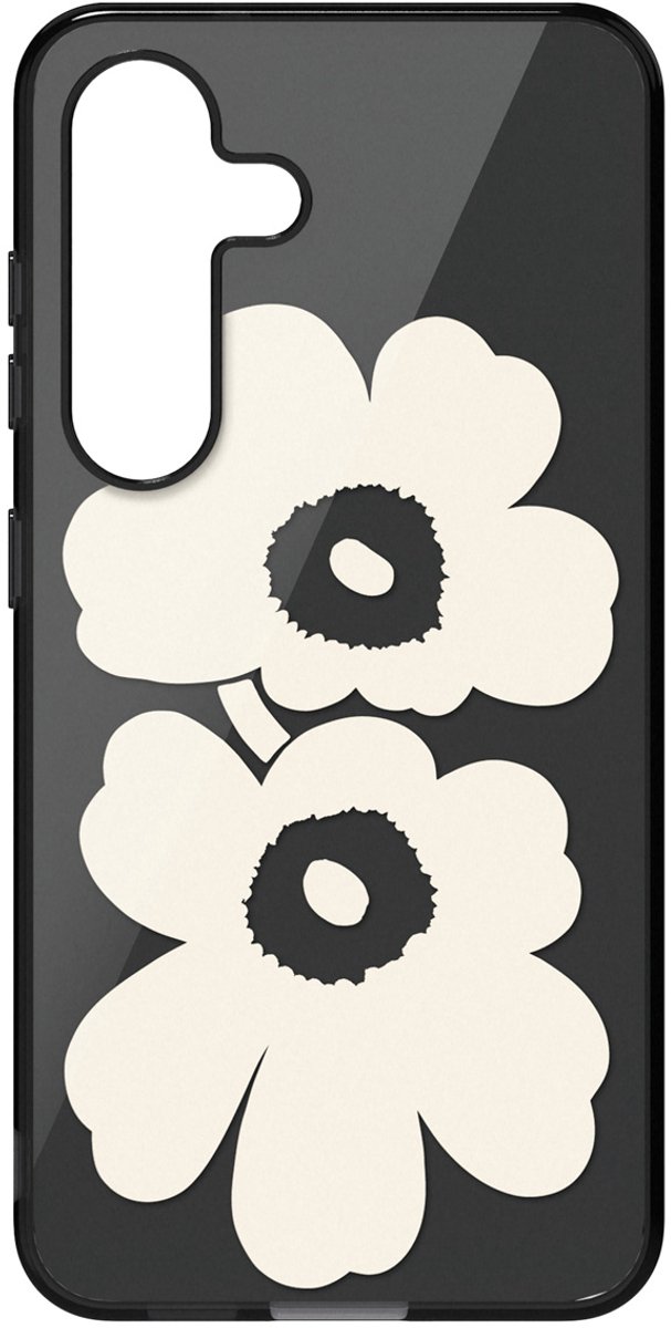 Samsung Galaxy S25 Hoesje - Unikko Hybrid Case - Marimekko - Cream