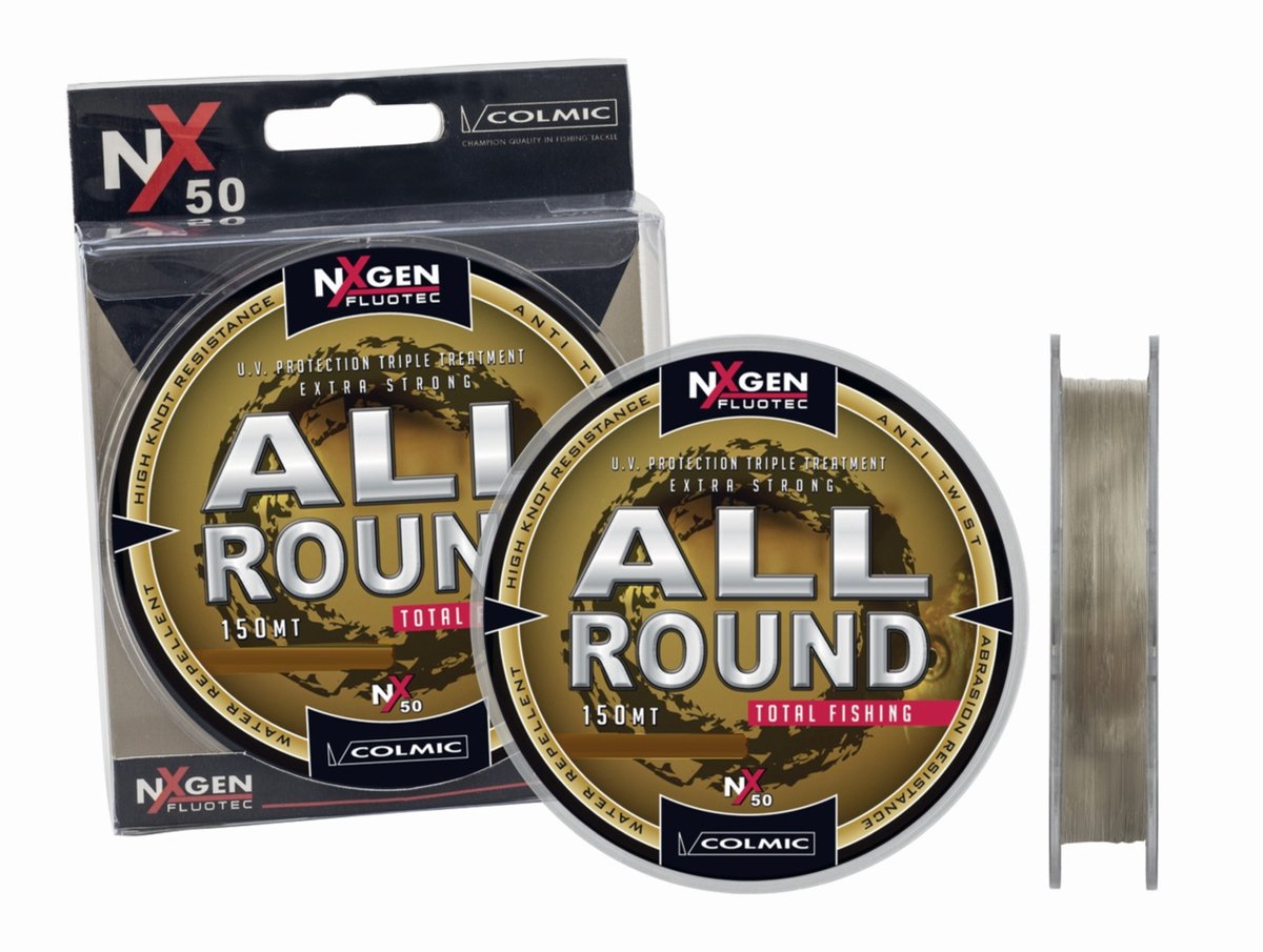 Colmic Fluotec Allround Pro Nylon Vislijn 16/00 NxGen Hoofdlijn Onderlijn Anti Twist Extra Strong