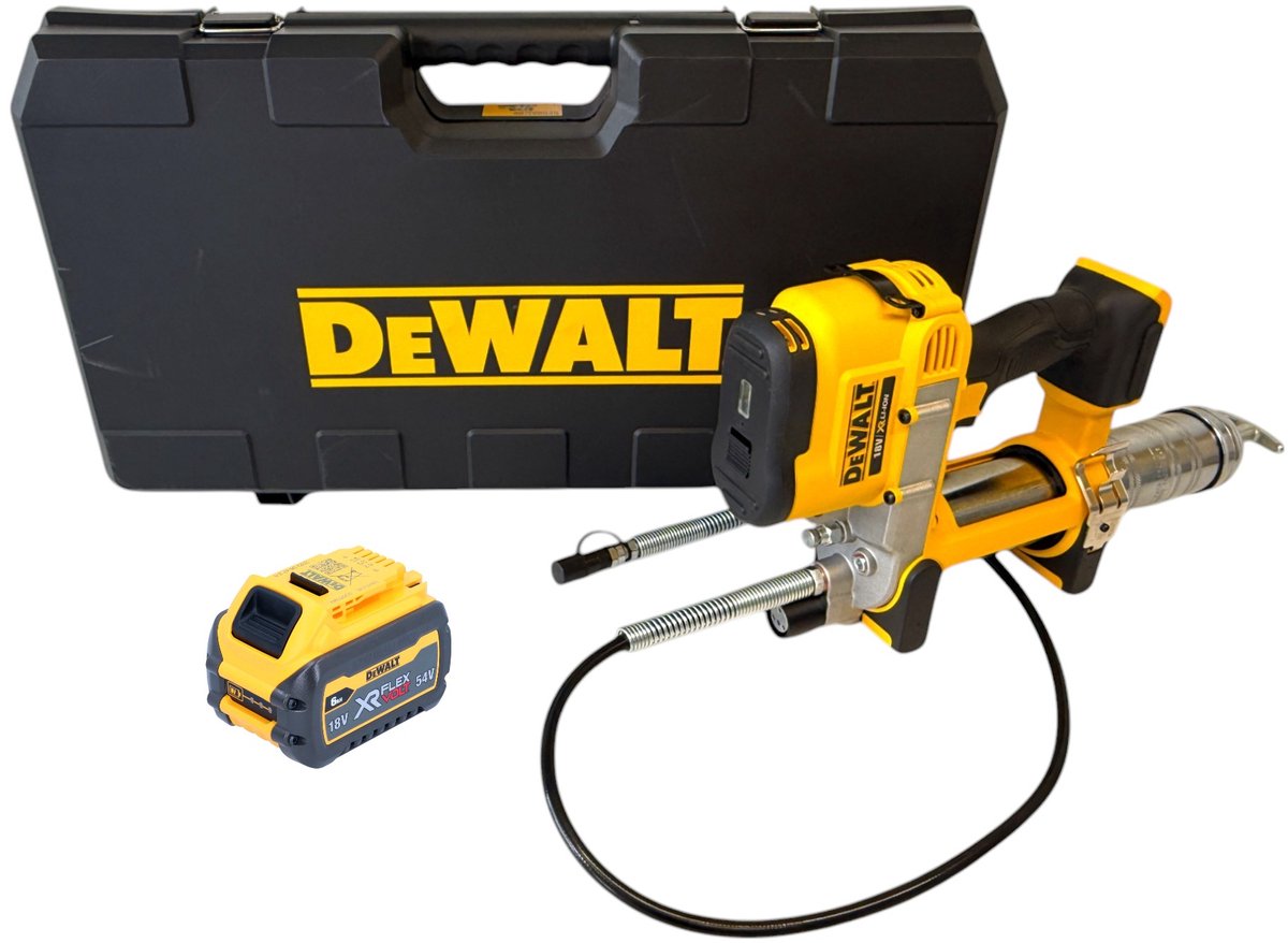DeWalt DCGG 571 NK accu vetspuit 18 V + 1x Powerstack accu 5.0 Ah - zonder oplader
