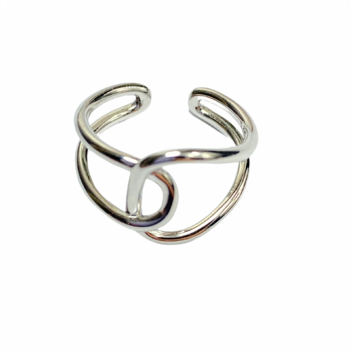 Ring verstelbaar Zilverplating - Charme Bijoux