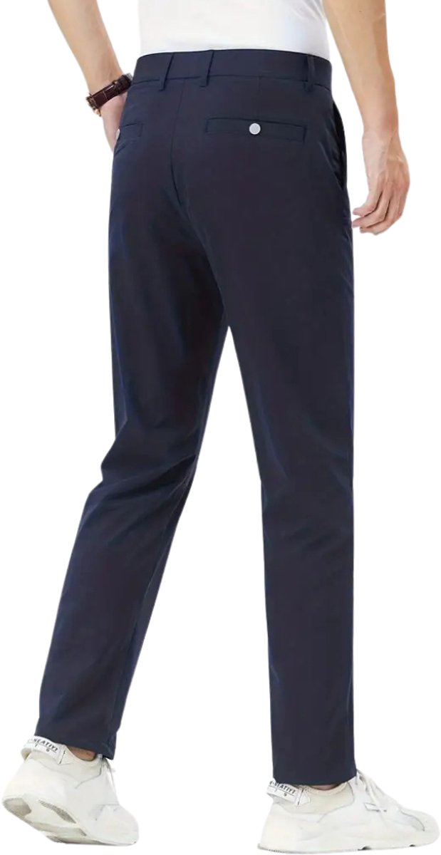 Livano Golfbroek Heren - Golfkleding - Golfen - Golf Accessoires - Nette Pantalon - Blauw XL - Maat 52 van Livano — afbeelding 4