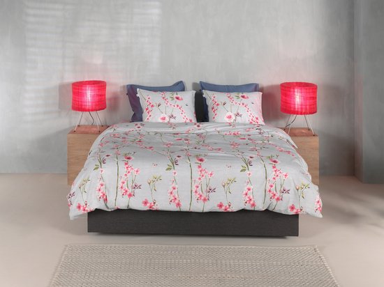 Kingsize dekbed houtnerf, bloemdekbed King Size, lichtgewicht en zacht