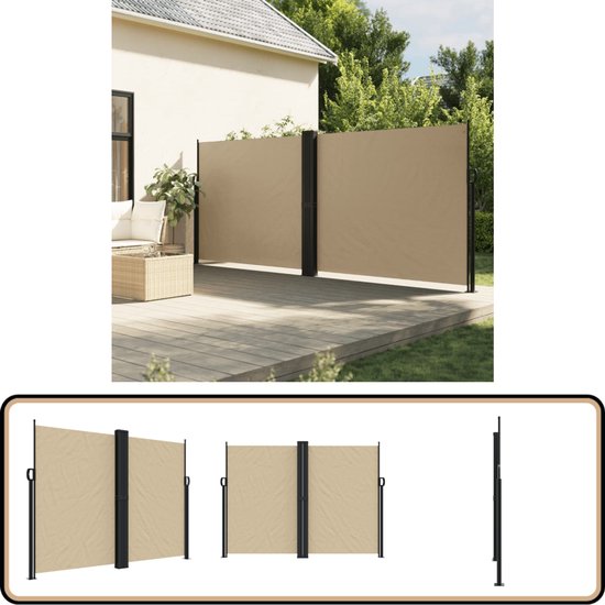 Mojawo Parasol Tuinscherm In Hoogte Verstelbaar Zonwering Rond Regenboogkleuren O225xh190cm Incl Tas