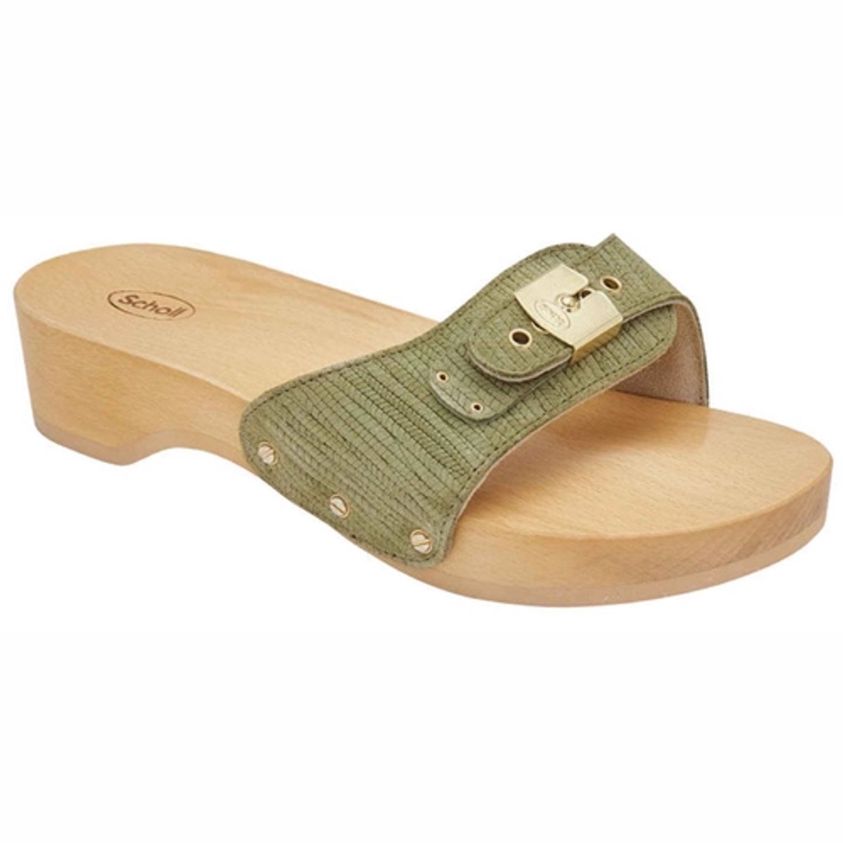 Scholl Slipper Women Pescura Heel Light Green