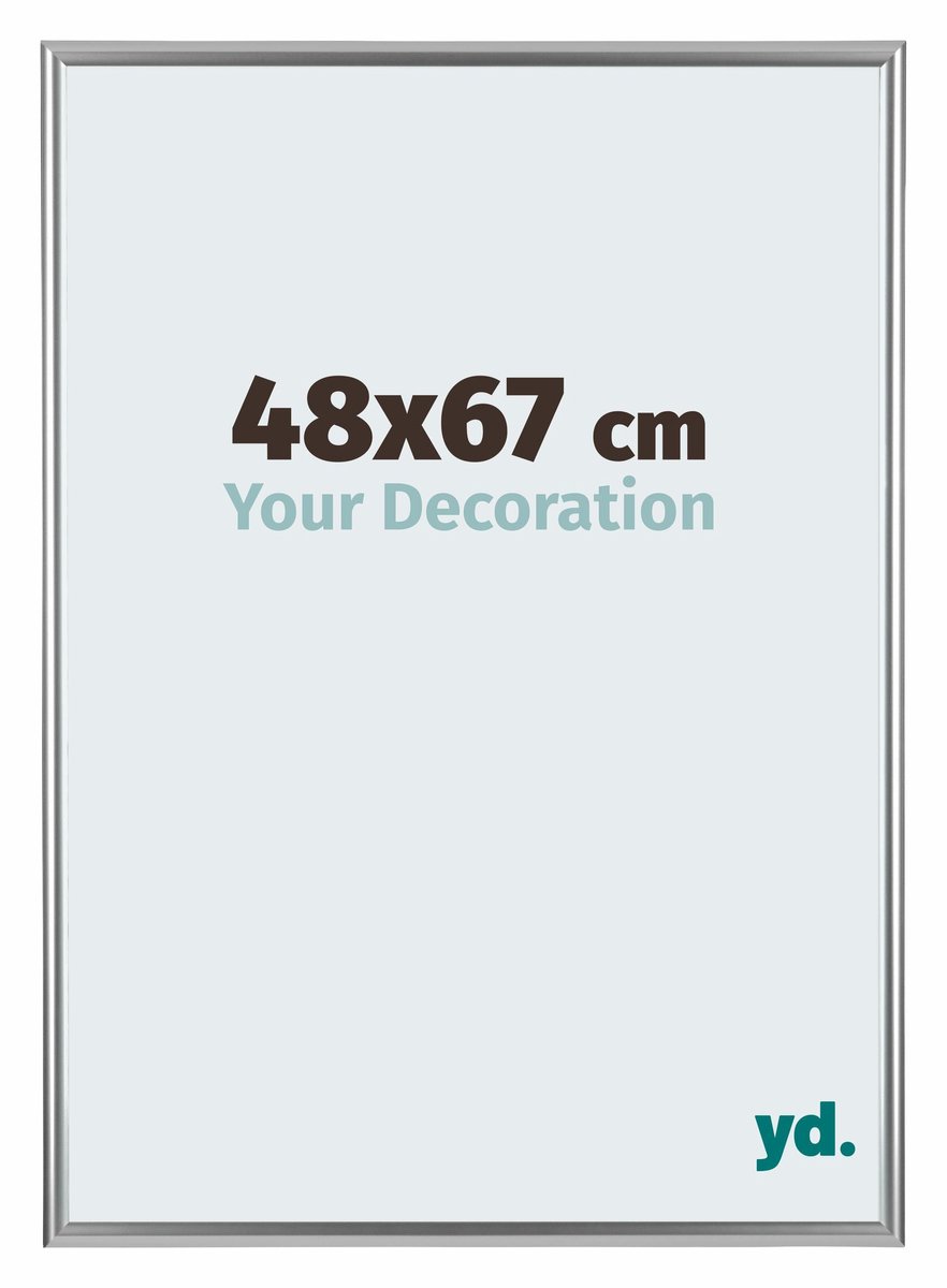 Your Decoration - Fotolijst 48x67 cm - Kunststof - Zilver - Bordeaux