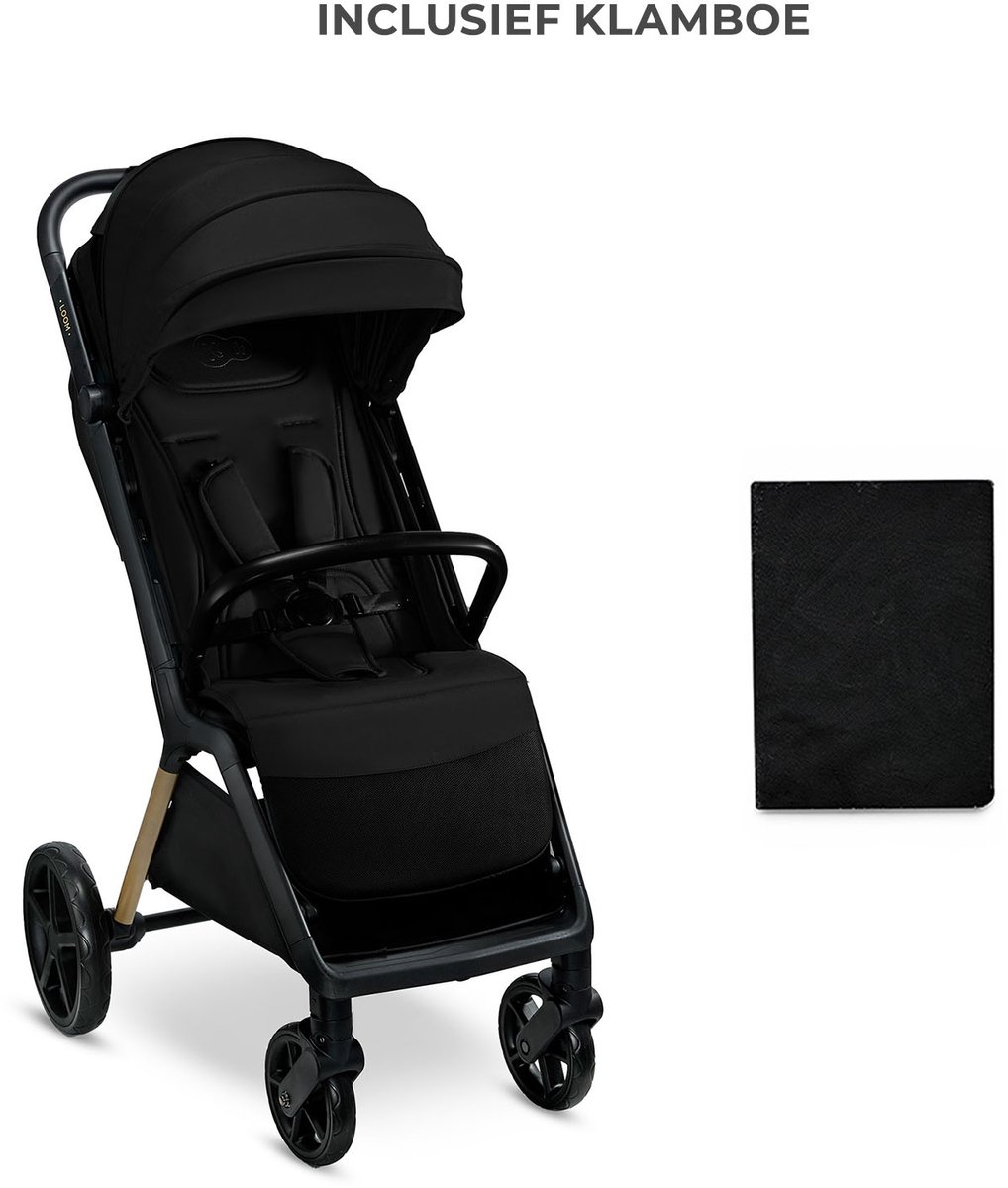 Kinderkraft LOOM Buggy – Lichtgewicht & Compact – Automatisch Inklapbaar – Verstelbare Rugleuning – Zwart – foto 5
