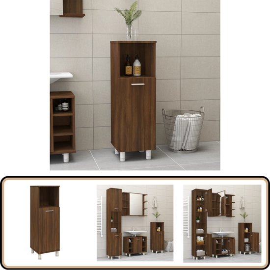 Badkamerkast 30x30x190 cm - Artisan Eiken Kleur