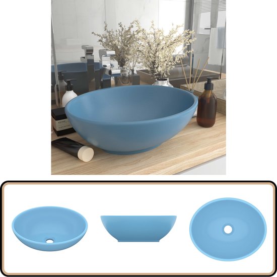 Keramische rechthoekige opbouw waskom Oval 60x40cm wit Keramische rechthoekige opbouw waskom Oval 60x40cm wit