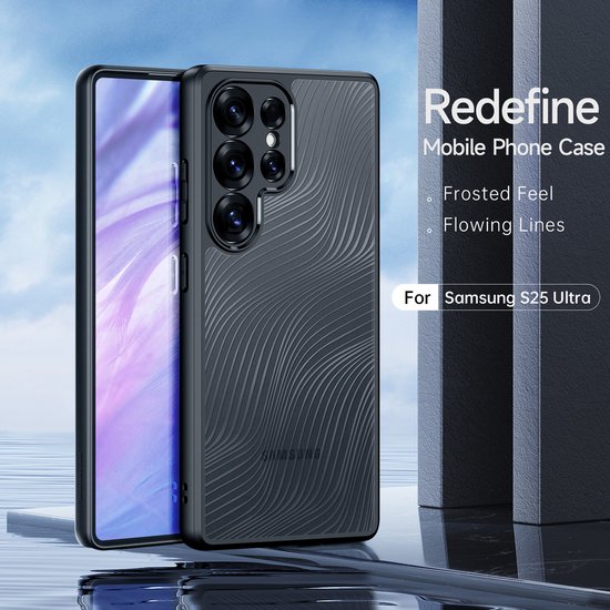 Dux Ducis - Coque de téléphone adaptée au Samsung Galaxy S25 Ultra - Back Cover - Série Aimo - Zwart