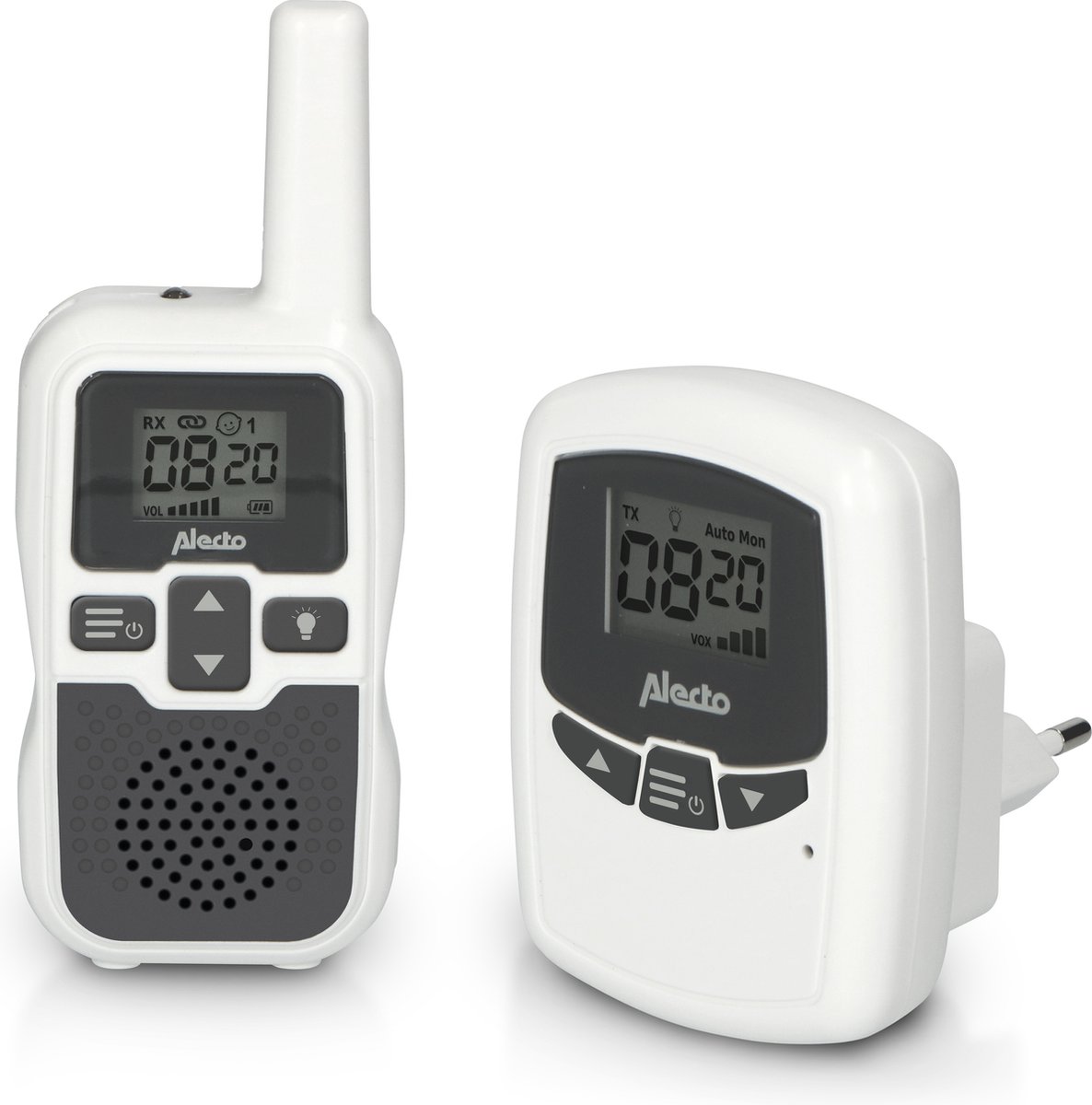 Afbeelding van Alecto DBX-80 - Babyfoon met groot bereik - Tot 3km - Wit/Antraciet