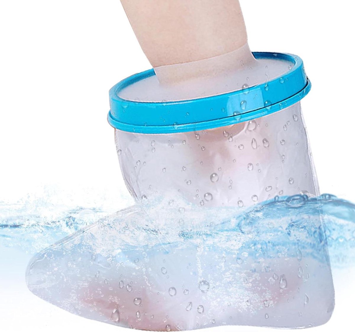 Voet en beenbescherming voor volwassenen - waterdichte douche gipsbescherming herbruikbaar - ideaal voor voeten en enkels .