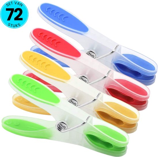 AiQInu 30 stuks wasknijpers voor het sluiten van zakken, voor de keuken, 7/11 cm, herbruikbaar, voor snacks, koffie, snoep, chips enz