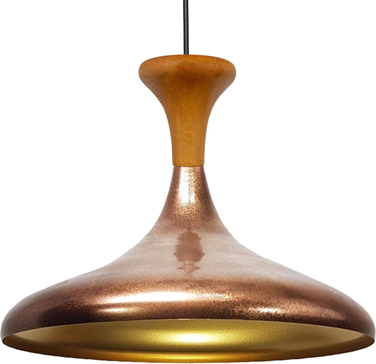 Bamyum Champion Træ Hanger, 35 cm Hanglamp Metaal E27 Scandinavische Koperkleur Hanglamp