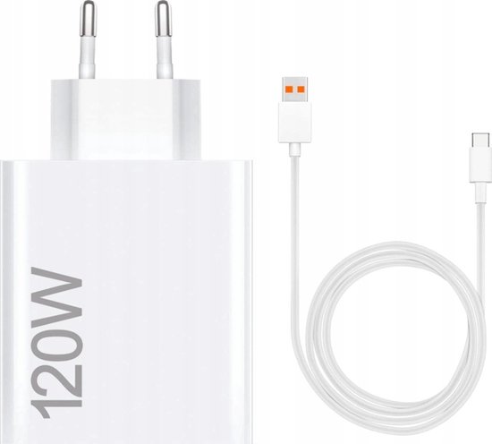 Origineel Xiaomi Hyper Charger Combo 120W Snellader + USB-A naar USB-C Kabel 1M