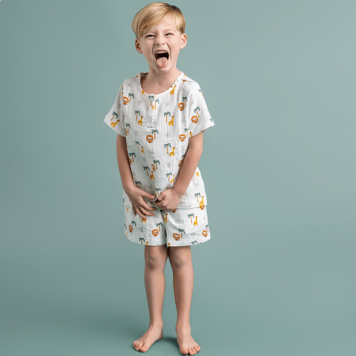 Strandset Jongens - Muslin - Meerkleurig - Jungle — afbeelding 7