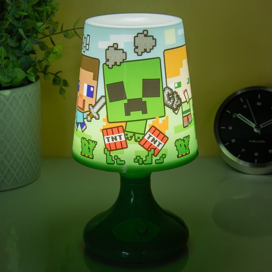 Paladone Minecraft Tafellamp - Nachtlamp - Bureaulamp - 19cm van Paladone — afbeelding 5