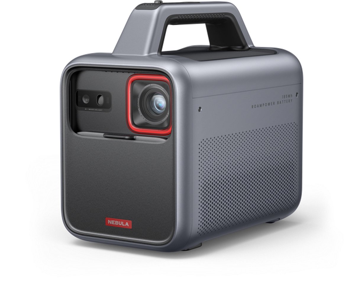 Nebula Mars 3 Zwart Outdoor Projector - 1920x1080 Resolutie - 1000 ANSI Lumen - 185Wh Batterij - IPX3 Waterbestendig - Tot 15 Uur Speeltijd - AI Beeldaanpassing