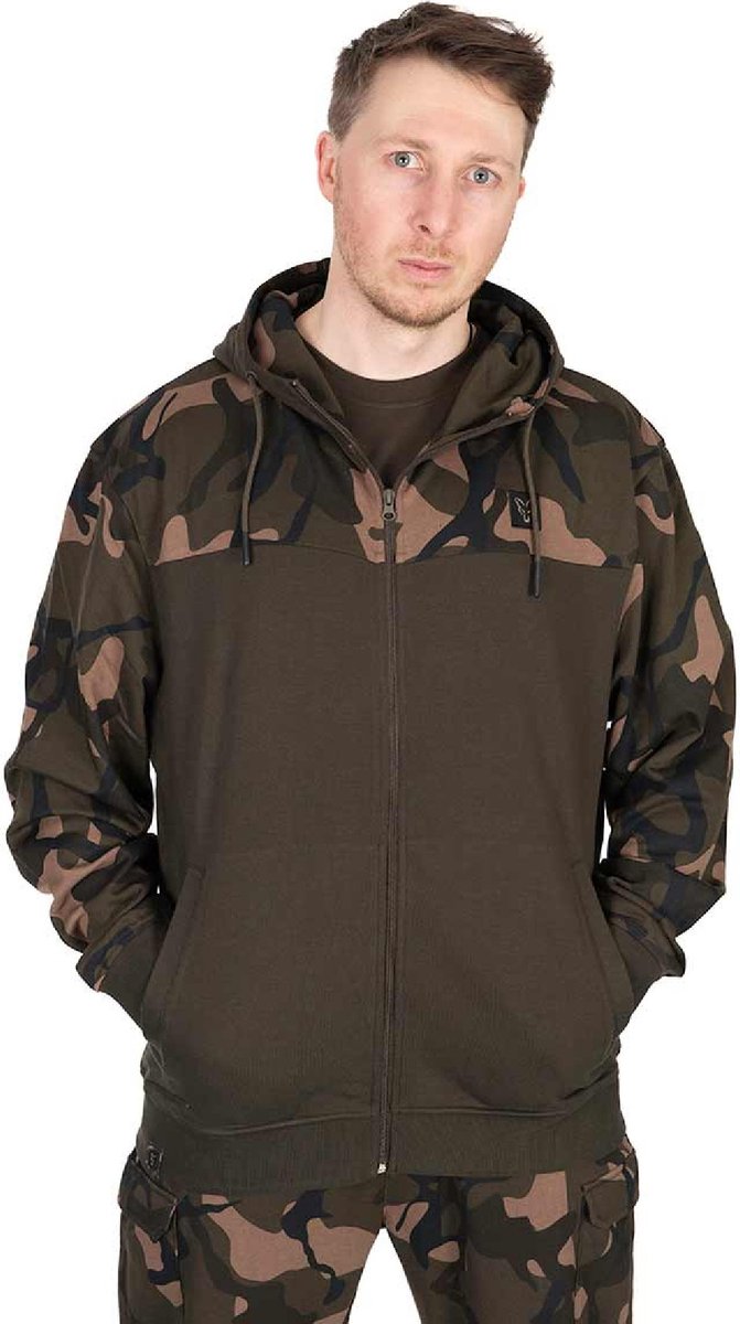 Fox LW Camo Split Zip Hoody X-Large Khaki