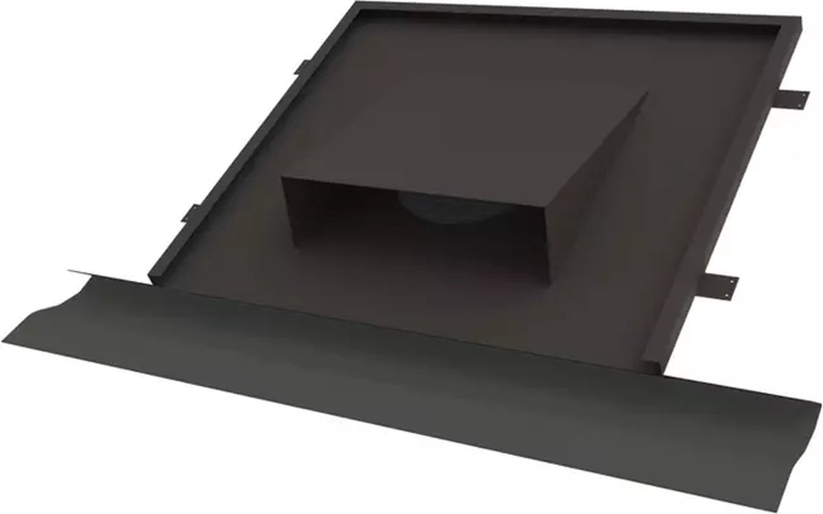 Thermoduct vlakke horizontale dakdoorvoer diameter 160 tbv hellend dak