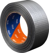 DULA Duct tape - Grijs - 50mm x 50m - 1 Rol Ducktape - Zilver - Reparatie tape
