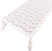 Tafelzeil Flamingo -  140 x 600 cm - Roze tafellaken - Tafelkleed plastic - Voor buiten en binnen - Verschillende maten - Geleverd in een koker