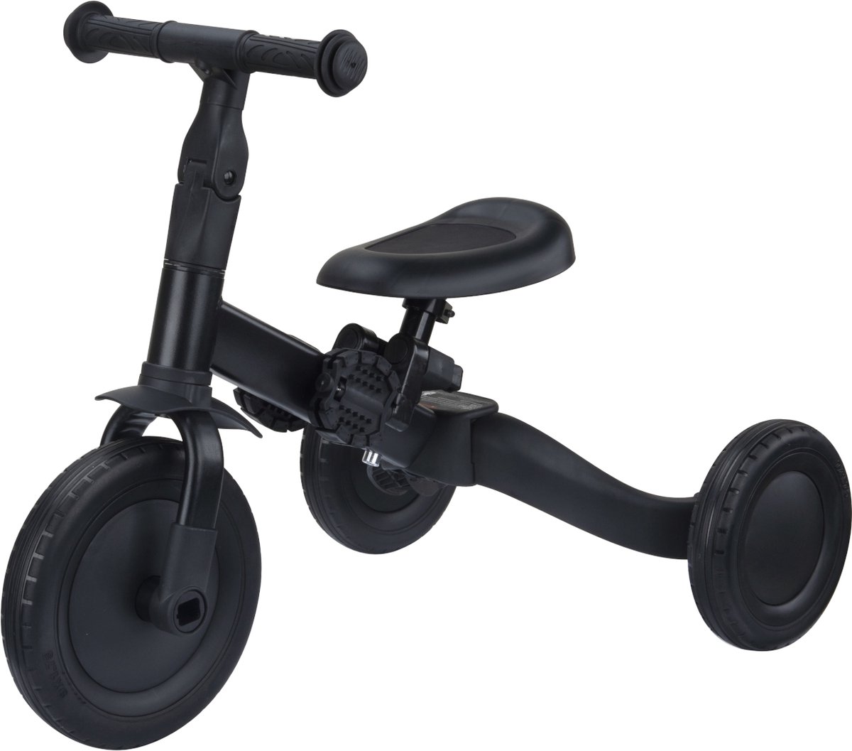 Topmark 4 in1 Driewieler - Loopfiets - Balance Bike - Kaya - Zwart -2025