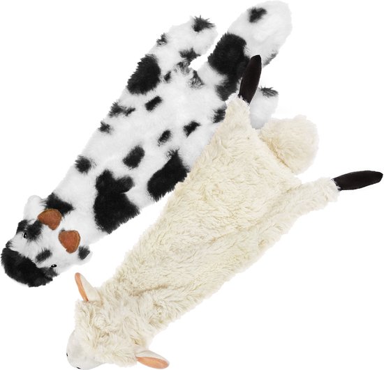 2 In 1 Piepend Hondenspeelgoed Zonder Vulling Met Zachte, Duurzame Stof Voor Kleine Middelgrote En Grote Huisdieren Door Best Pet Supplies Binnen Spelen Vos Wasbeer S 1909695582