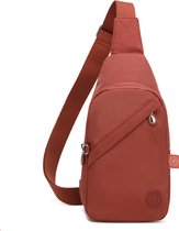 Sac bandoulière Bagwise® - Sac bandoulière - Antivol - Femme - Homme - S - (1239) - Brique (couleur brique)