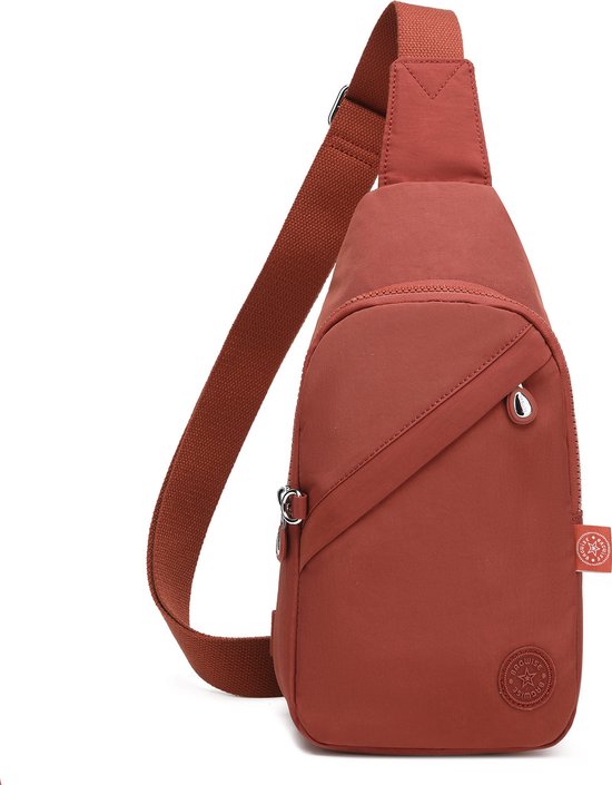 Sac bandoulière Bagwise® - Sac bandoulière - Antivol - Femme - Homme - S - (1239) - Brique (couleur brique)