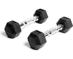 AJ-Sports Hex Dumbells 1kg - 2 x 1 kg Dumbell - Gewichten - Dumbells set - Gewichten set - Halterset - Fitness gewichten - Krachttraining - Fitness