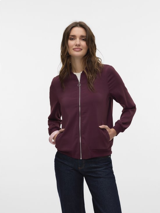 Vero Moda Vest Vmcoco L/s Bomber Ga Noos 10245734 Winetasting Dames Maat - L
