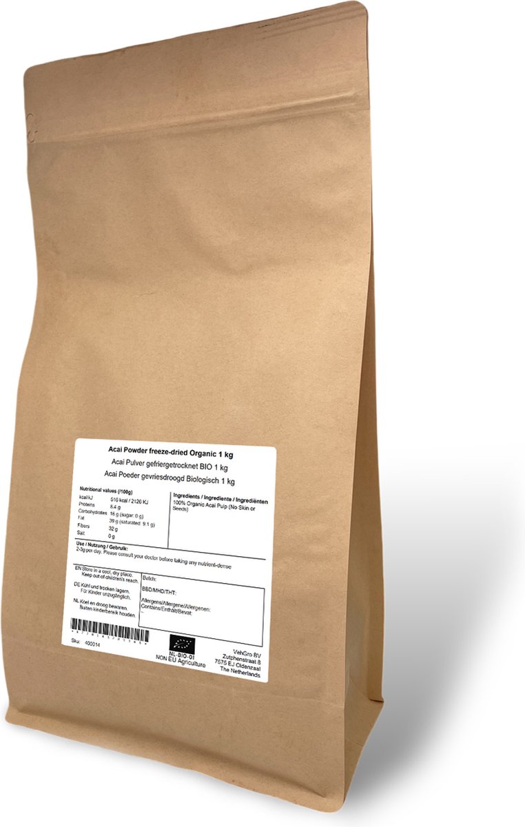 Acai Poeder Gevriesdroogd - 1 Kg - Holyflavours