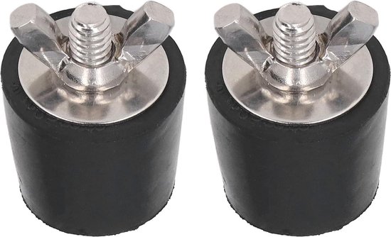 Winterized Pool Plug 25mm Winter Rubber Plug - 2Pcs Extension Plug with Metal Bolts to Prevent Frost Damage to Pool Drain Lines .
