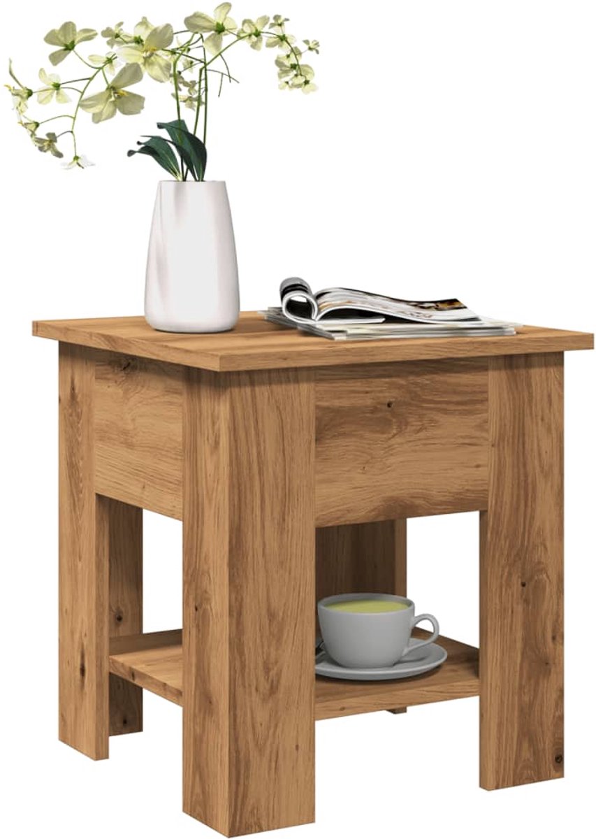 VidaXL Salontafel 102x55x42 cm bewerkt hout oud houtkleurig