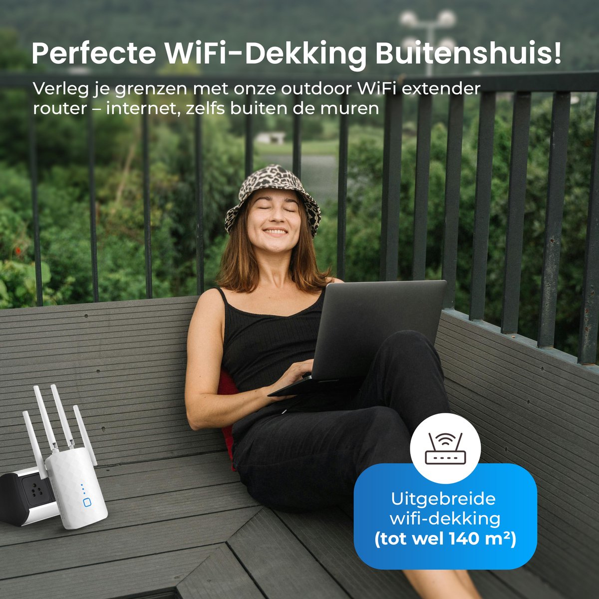 DynaBright WiFi Versterker - Dual-Band 1200 Mbit/s Repeater thumbnail 5