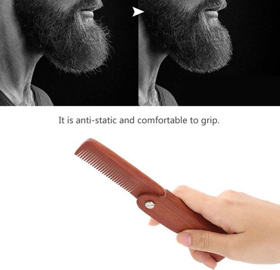 Portable Beard Comb Pocket Shaping Mustache Ideal for Hair Beard and ...