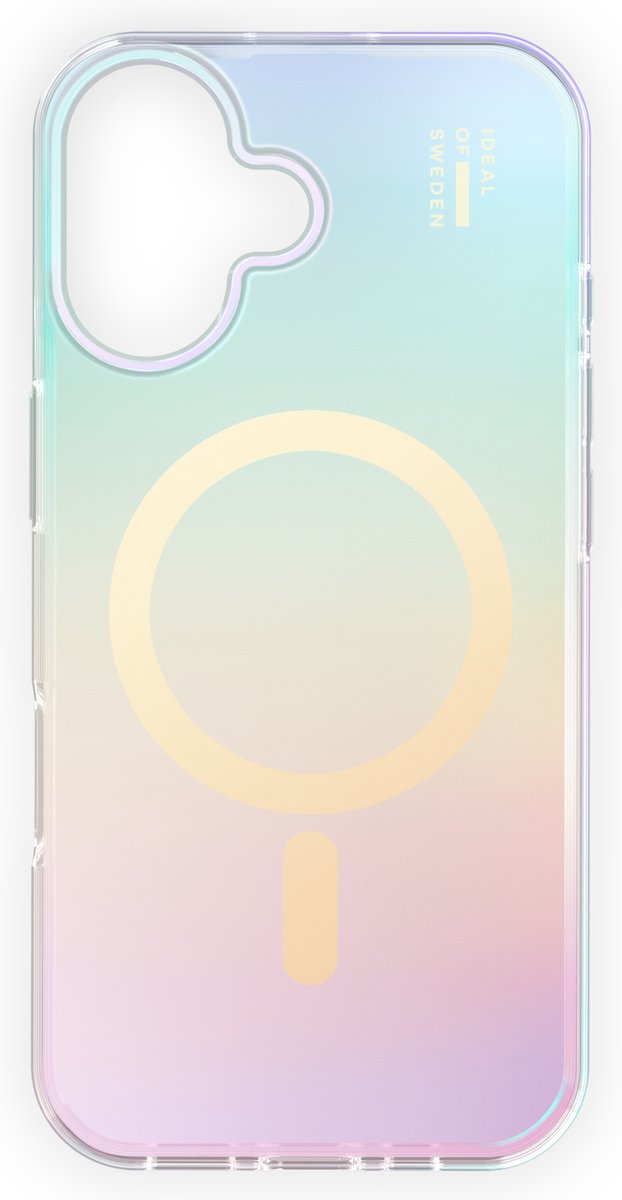 iDeal of Sweden Clear Case Mid MagSafe geschikt voor Apple iPhone 16 Shimmer