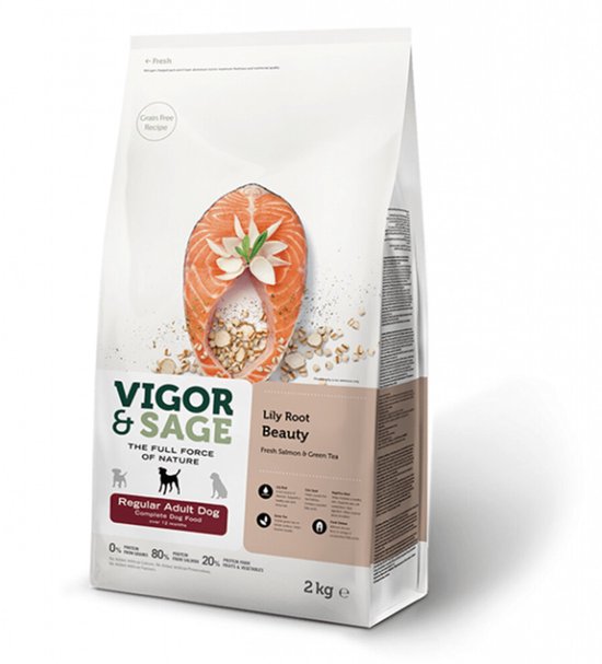 Vigor & Sage Hondenvoer Regular Lilly Root Beauty 2 kg