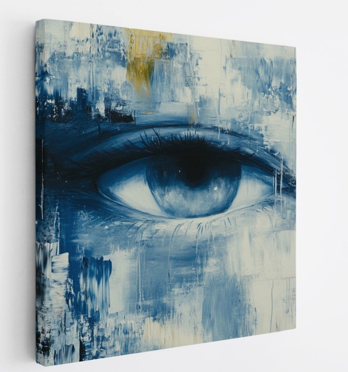 Saammp Canvas Schilderij - Oog - Abstract - 20x20 - Foto op canvas - Wanddecoratie - Muurdecoratie Woonkamer - Slaapkamer decoratie - Canvas Print Multicolor