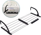 Bol.com Droogrek - Wasrek - Wanddroogrek - Hangend - Tot 55 meter Drooglengte - Uitvouwbaar - Met Sokkenrekje - Radiator Deur Ba... aanbieding