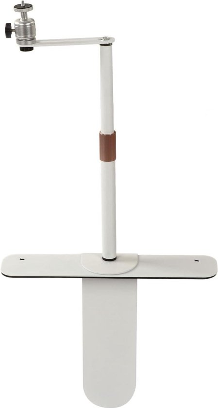 Verstelbare Projectorstandaard – 24-40 Cm – 360° Rotatie – Universele 1/4” Draad – Wit