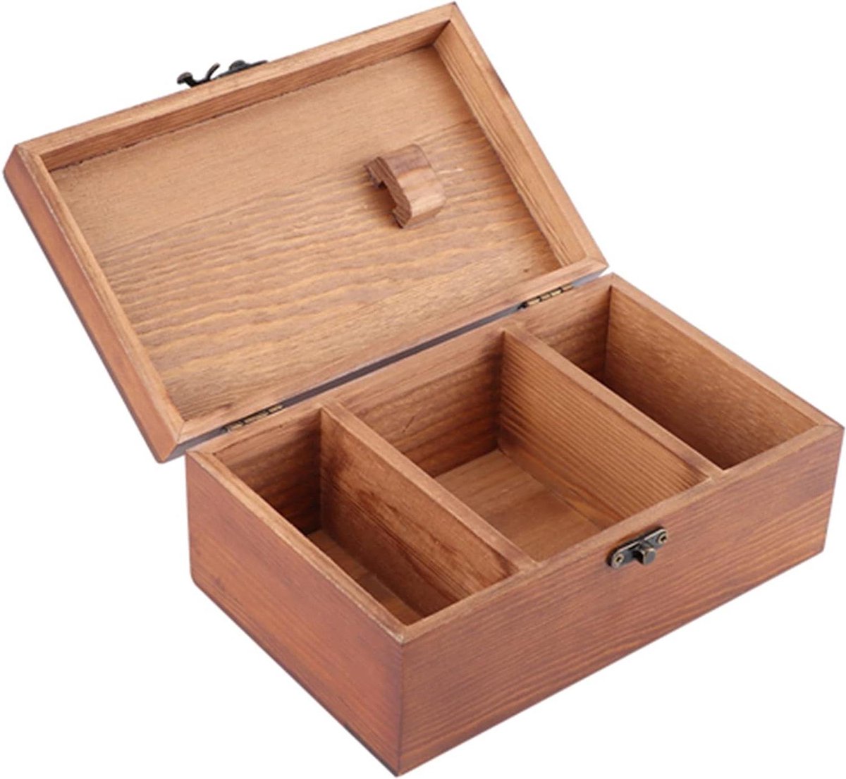 Naaidoos met Taraxacum-patroon - Houten naaiaccessoire voor doe-het-zelvers (lege doos)