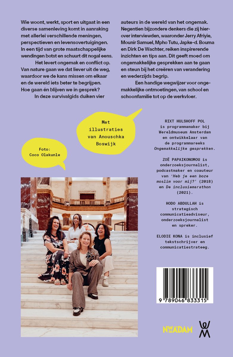 Ongemakkelijke gesprekken - back cover