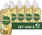 Bol.com Robijn Collections Wasverzachter - Bohemian Blossom - 8 x 38 wasbeurten - Voordeelverpakking aanbieding