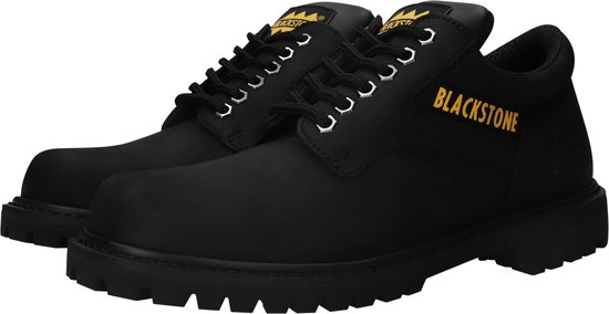 Blackstone 4 INCH OIL NUBUCK BLACK - 0439 Black - Worker - - Black - Taille: 38