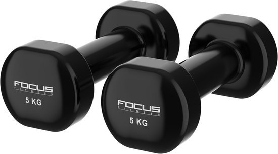 Focus Fitness Unisex Adults Adjustable Dumbbell Set 30 kg, Black