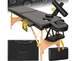Top 10 massagetafels en behandelstoelen 2026: tectake 2-zone-massagetafel met houten frame